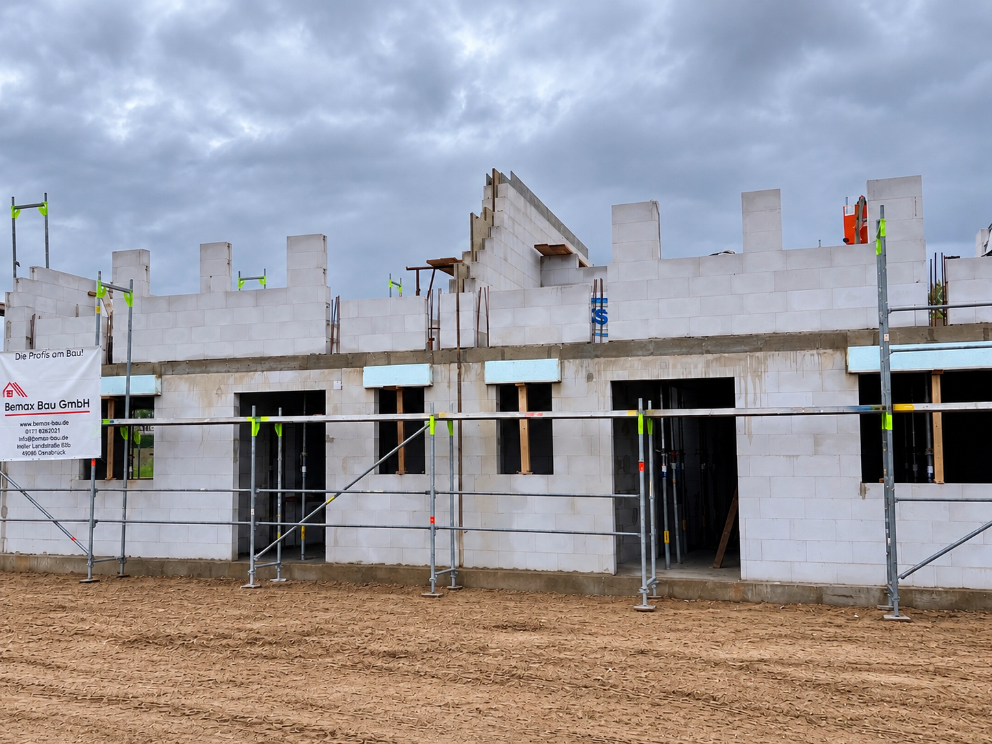 Baufortschritt Doppelhaus Eggermühlen